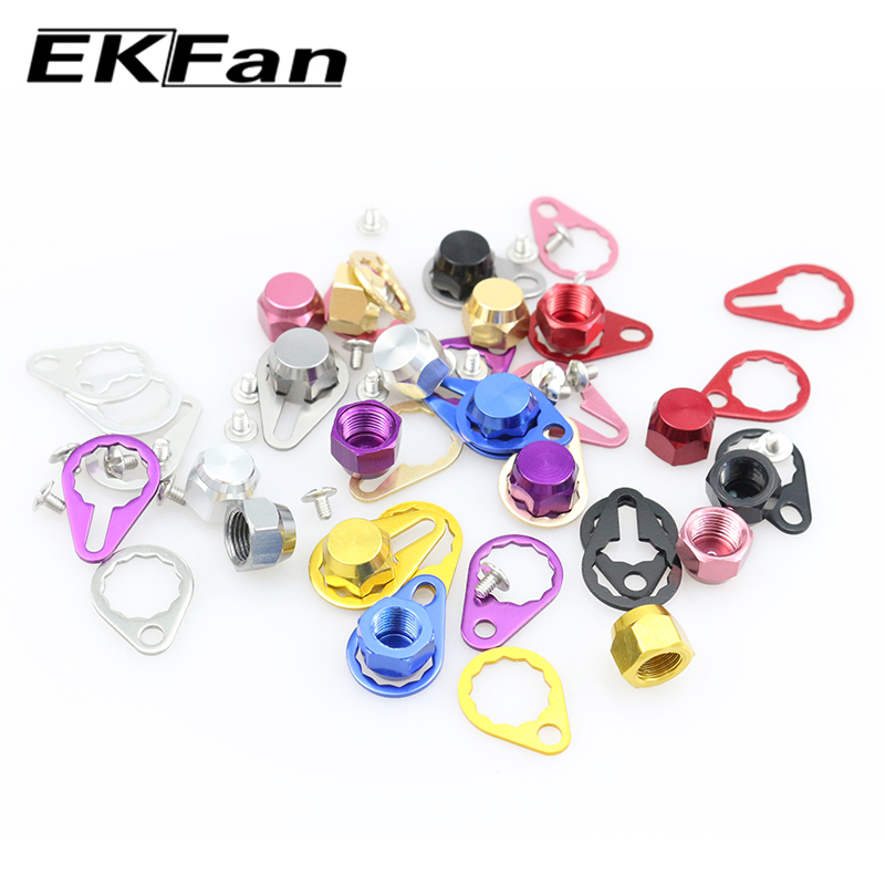 EKFan M7 M8 سبيكة المكسرات قفل - مراجعة Reel Drag Knob وسعره