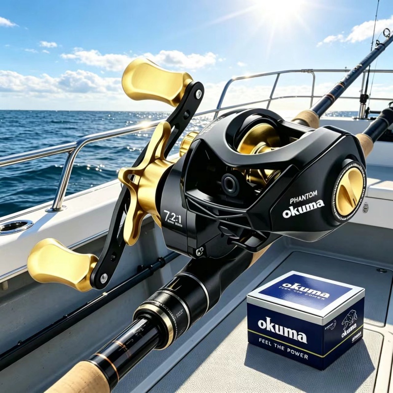 بكرة صيد OKUMA Baitcaster بقوة - مراجعة Surf Reel وسعره